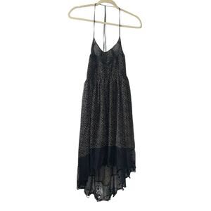 NWT Forever 21 Black Dress Size Small High Low Lace Ditzy Floral Flowy